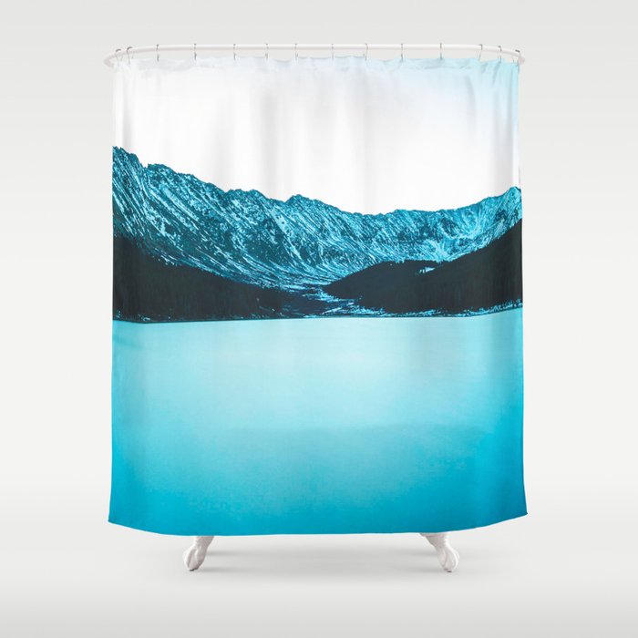 Clinton Gulch Scenic Sunset Colorado, Lake Decor Shower Curtains